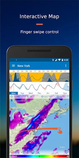 Flowx: Weather Map Forecast Screenshot 1
