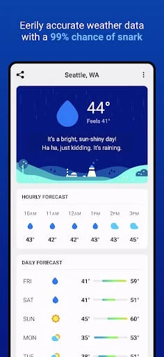 CARROT Weather Screenshot 2