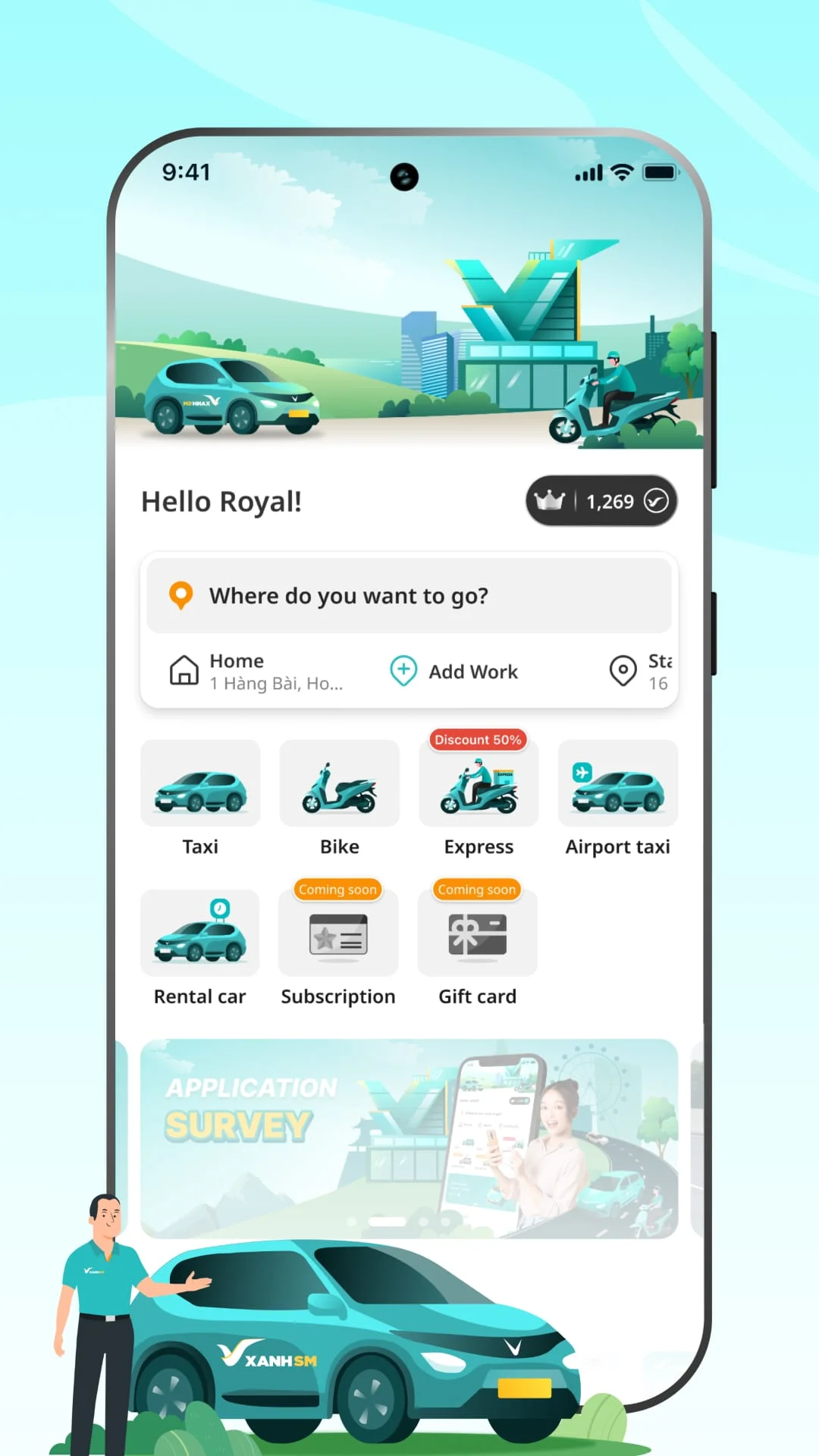 Xanh SM: Book EV rides Screenshot 2