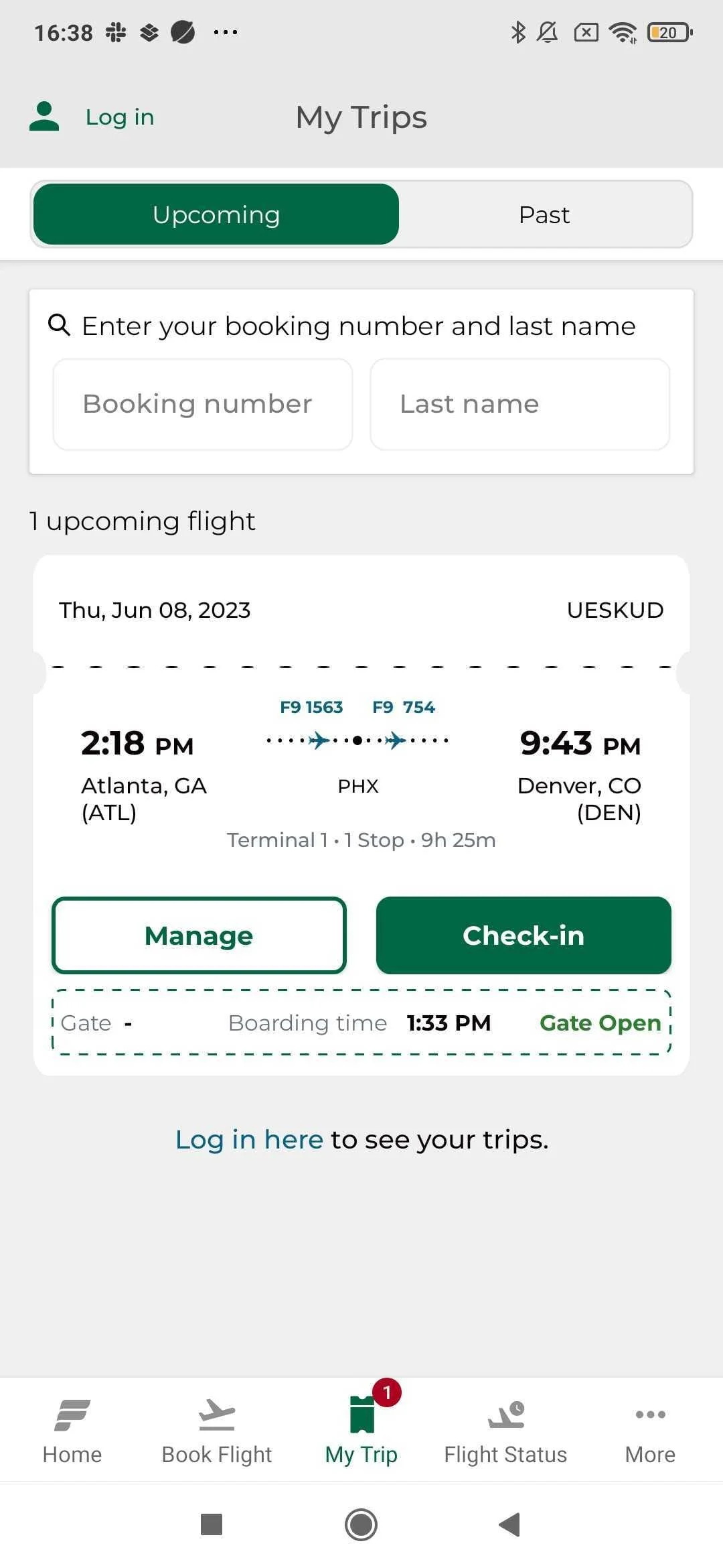 Frontier Airlines Screenshot 4