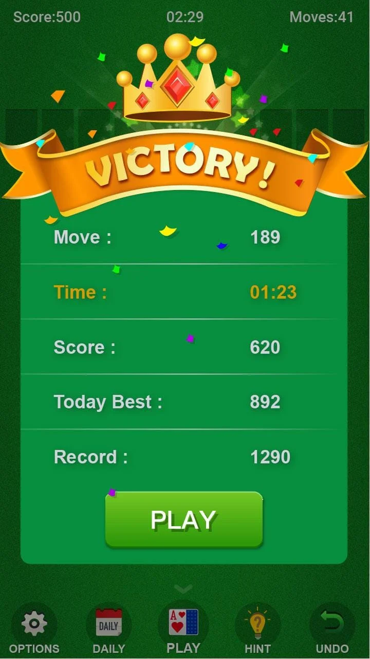 Spider Solitaire Screenshot 3