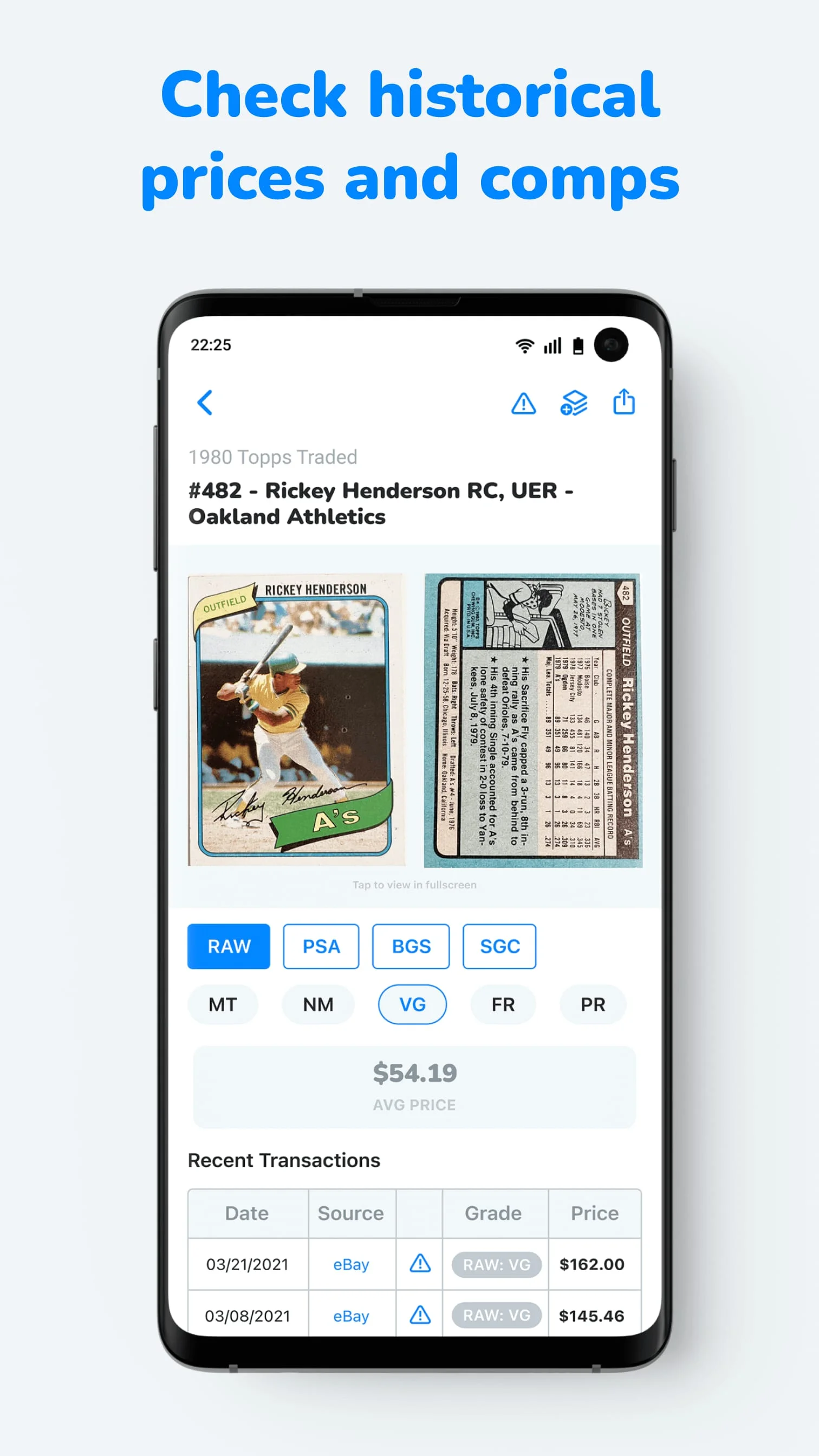 CollX: Sports Card Scanner Screenshot 4
