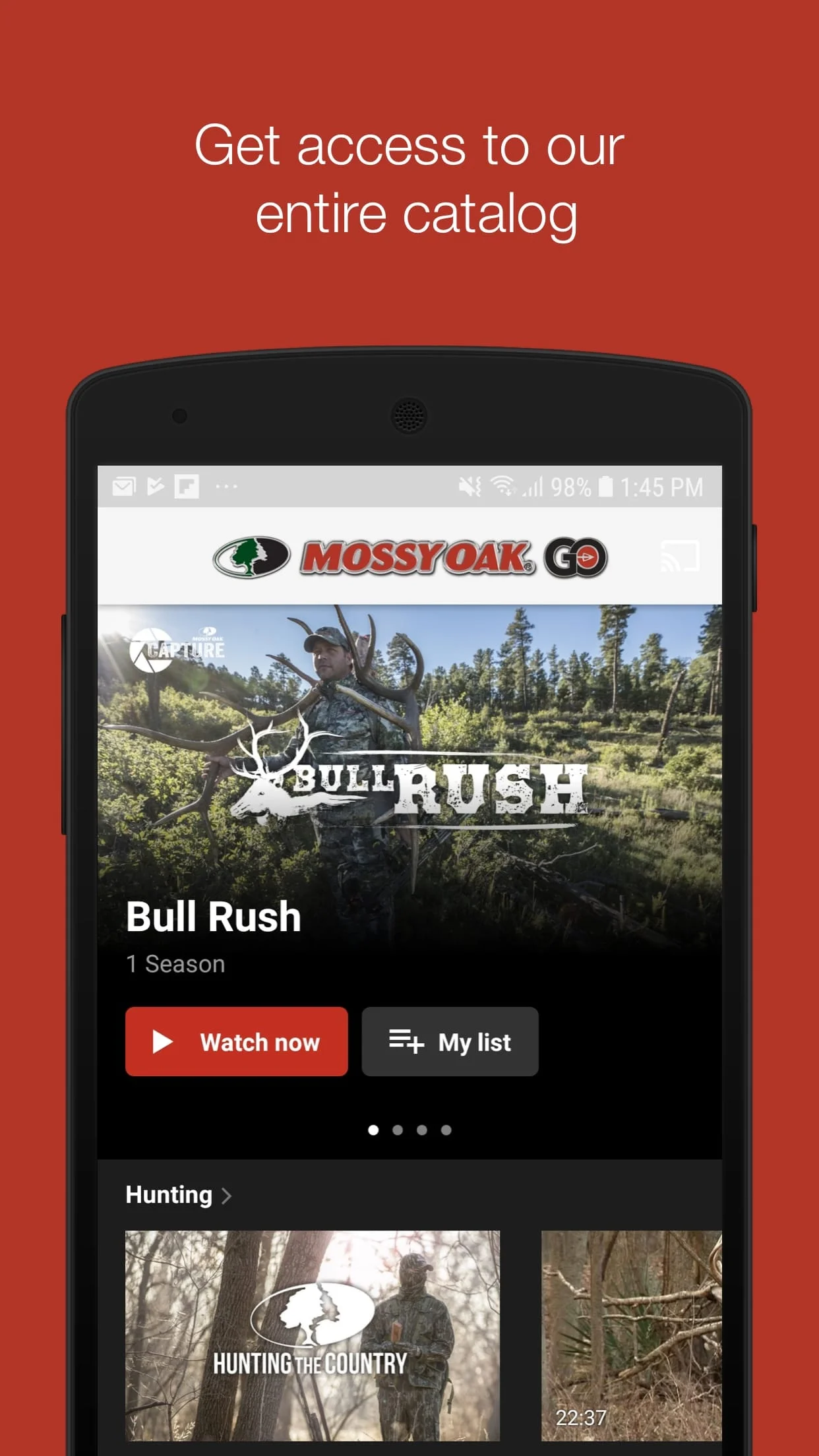 Mossy Oak Go: Outdoor TV Screenshot 2