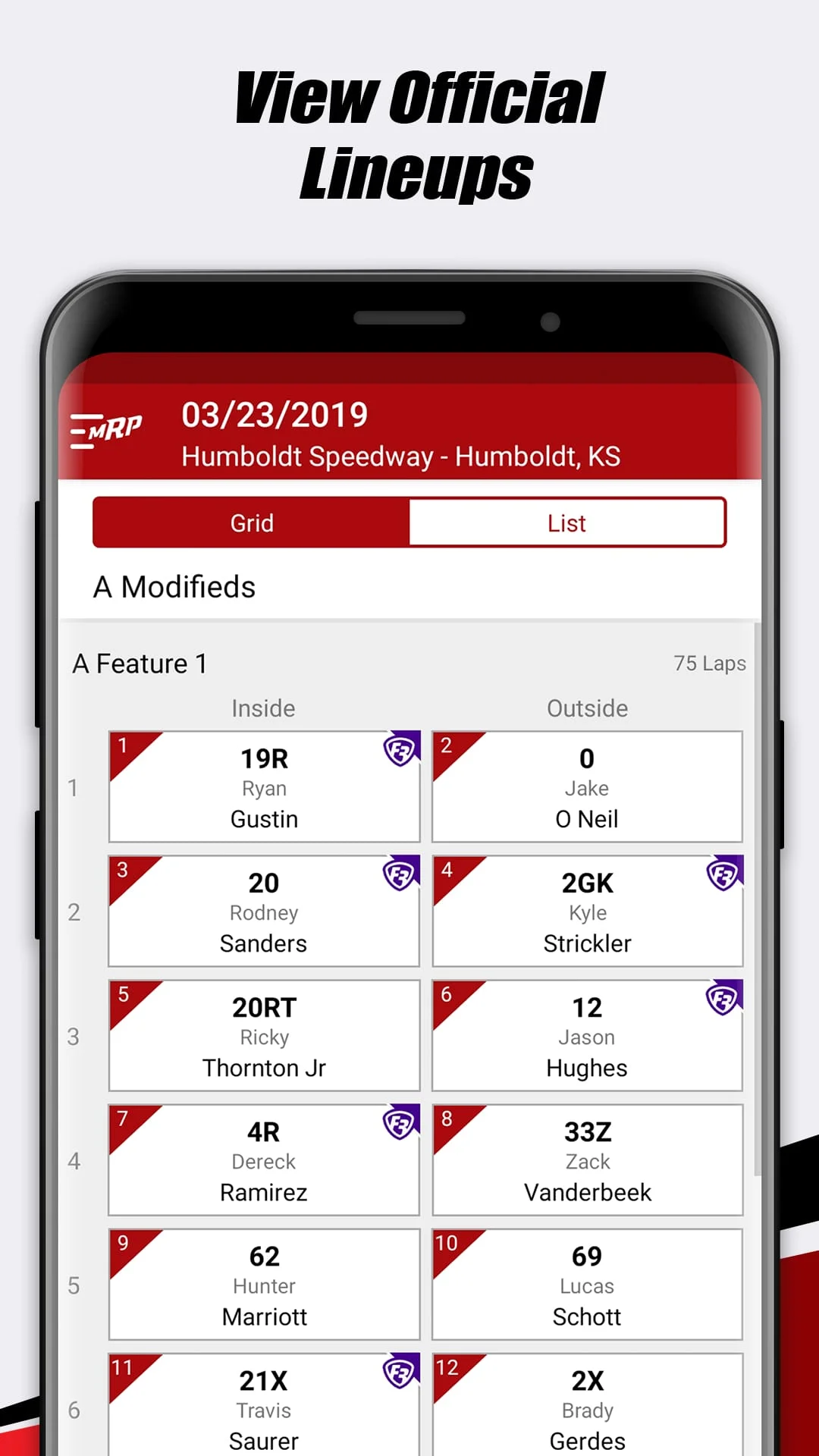 MyRacePass - Official MRP App Screenshot 4