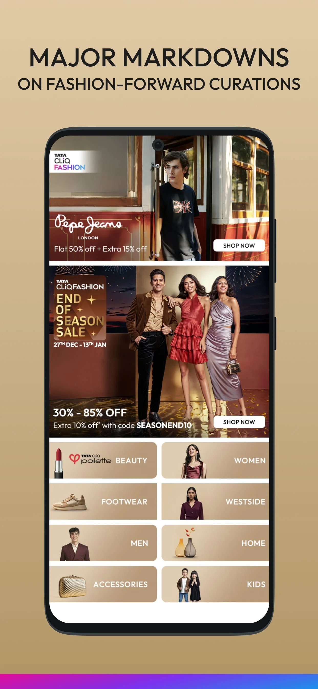 Tata CLiQ Fashion Shopping App Screenshot 3