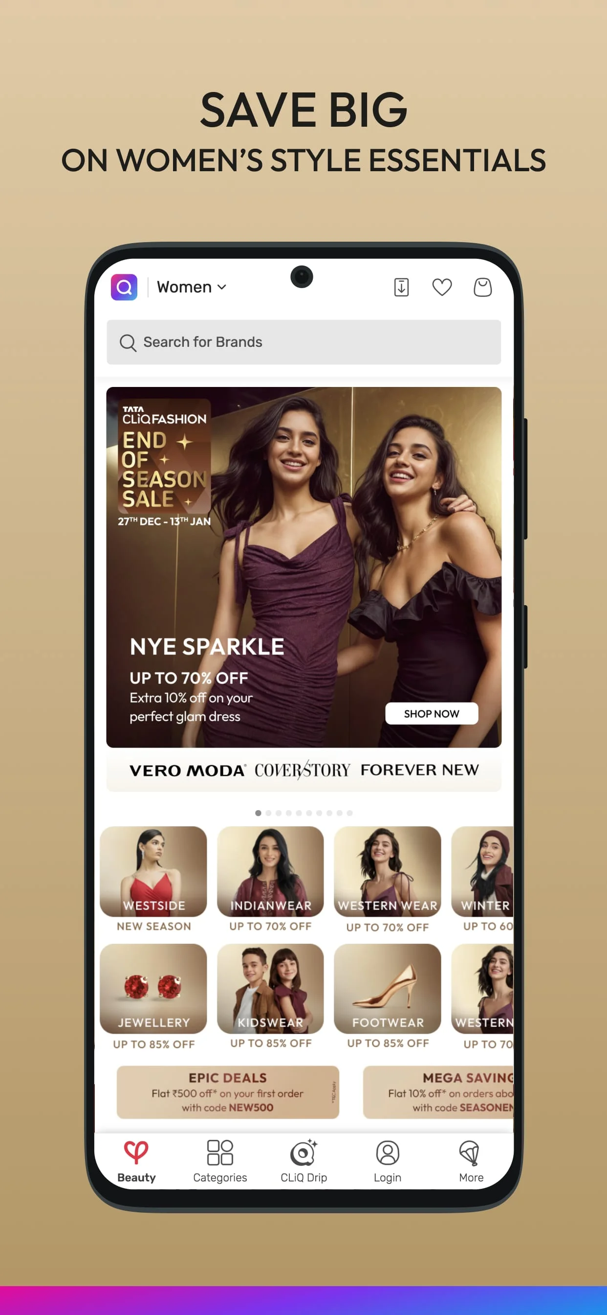 Tata CLiQ Fashion Shopping App Screenshot 4