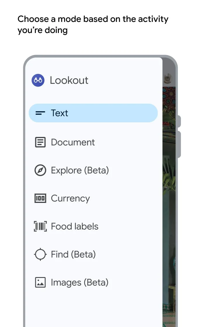 Lookout - Assisted vision Screenshot 1