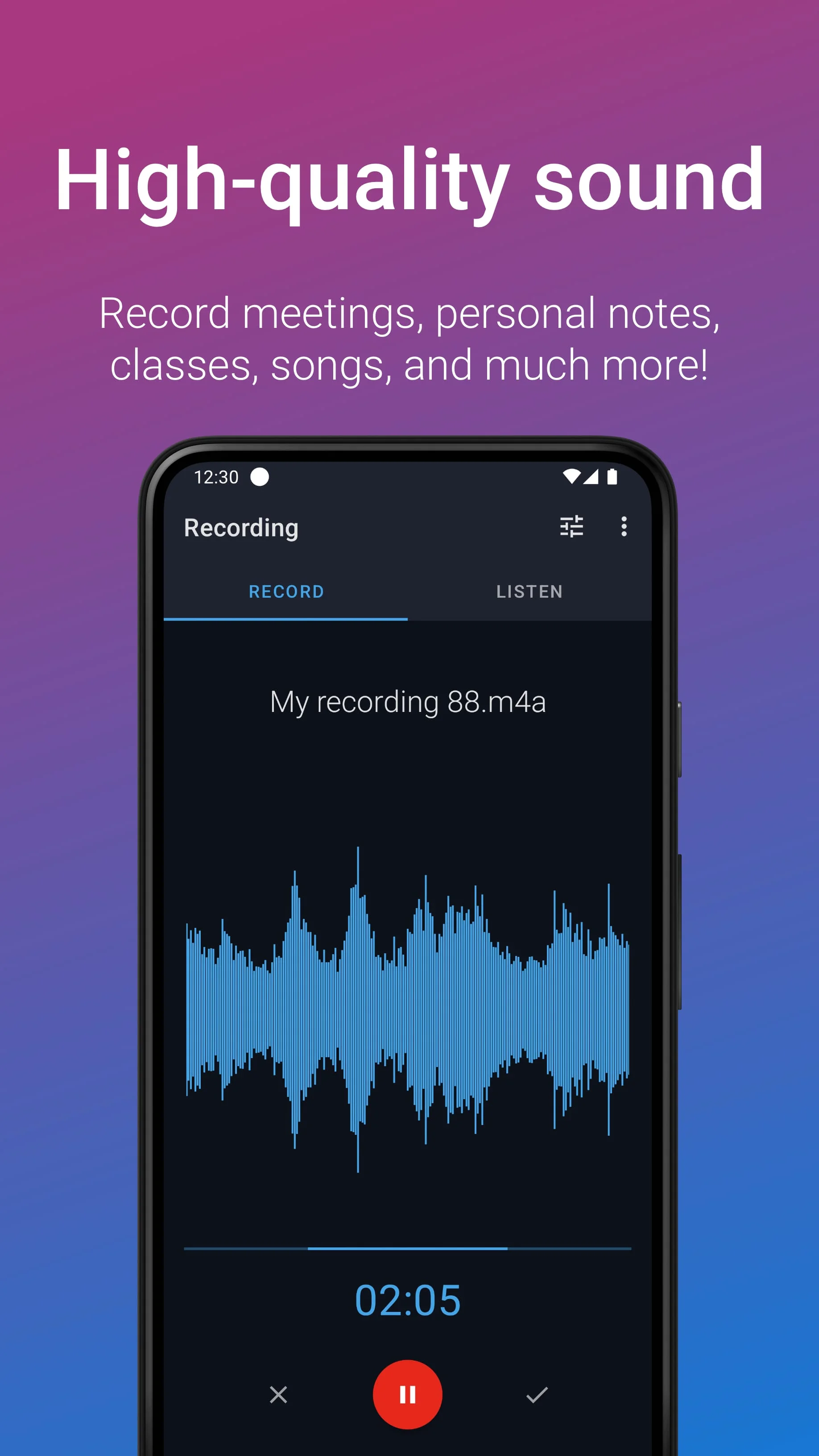 Easy Voice Recorder Screenshot 2