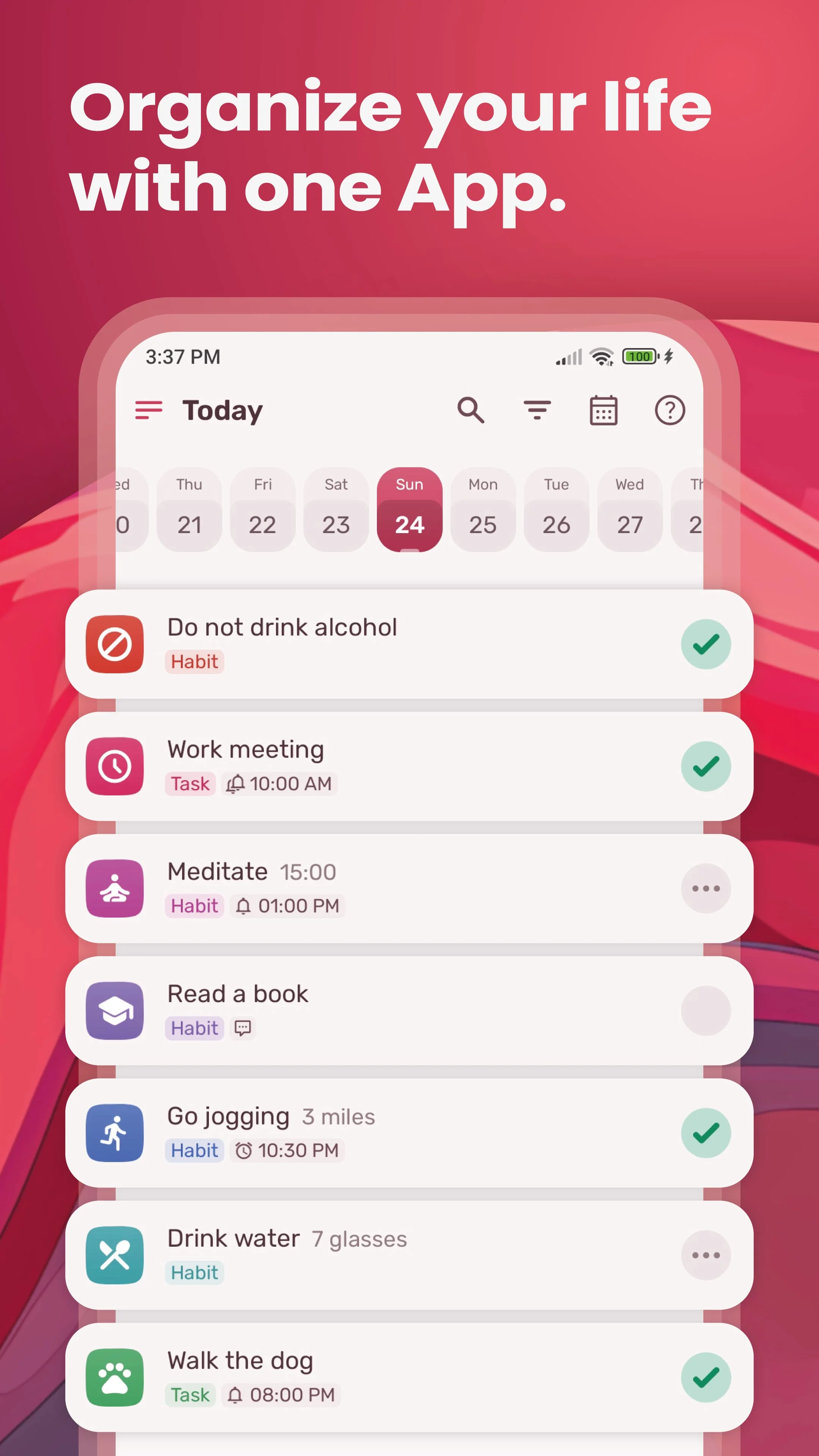 HabitNow Daily Routine Planner Screenshot 1