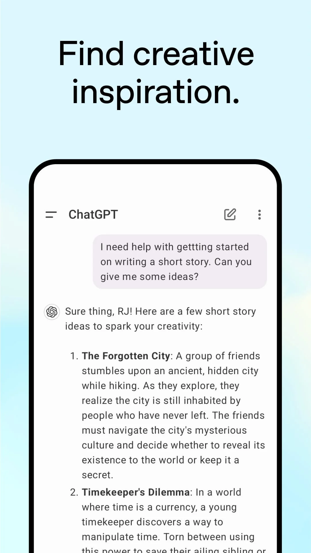 ChatGPT Screenshot 3