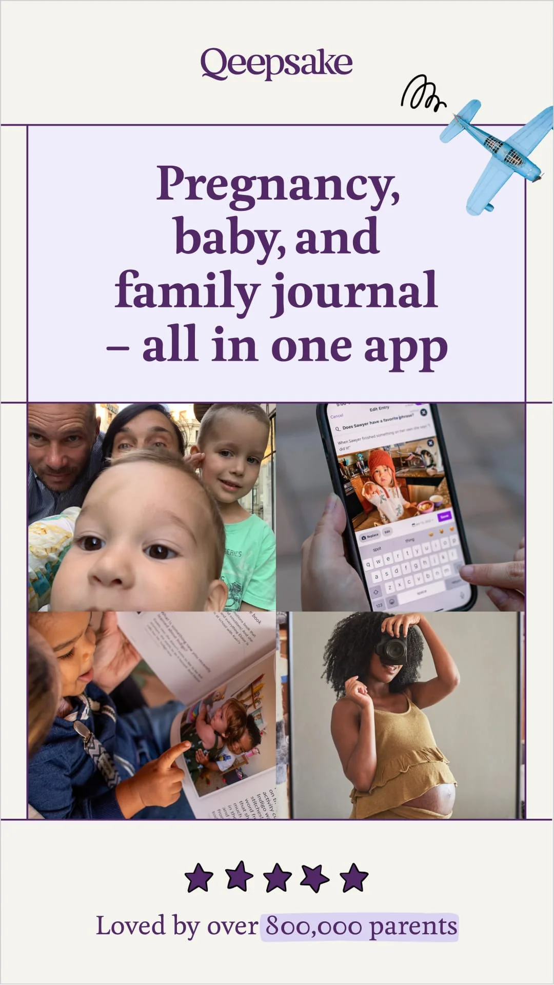Qeepsake: Family & Baby Book Screenshot 1