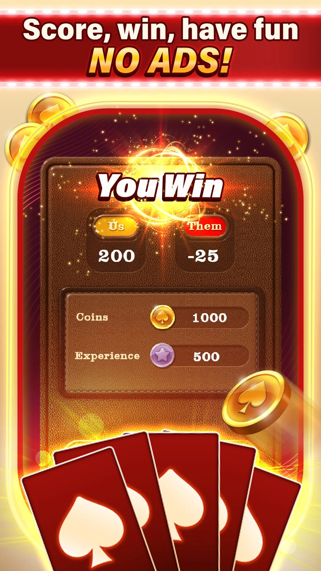 Spades: Classic Card Game Screenshot 4