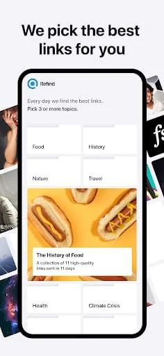 Refind – Brain food, daily Screenshot 2