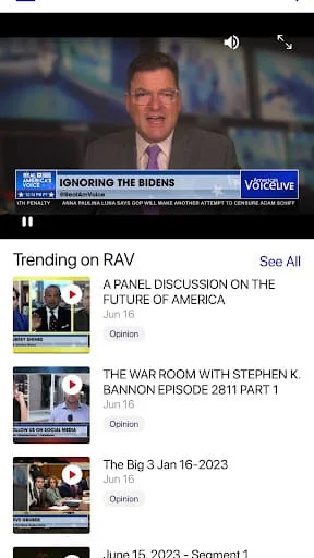 Real America’s Voice News Screenshot 1