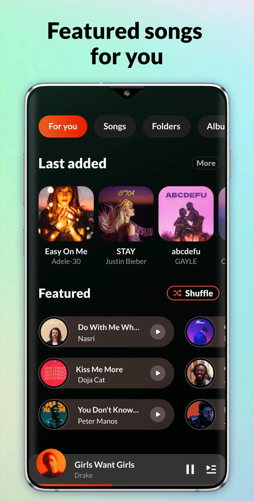 Music Player & MP3 - DDMusic Screenshot 2