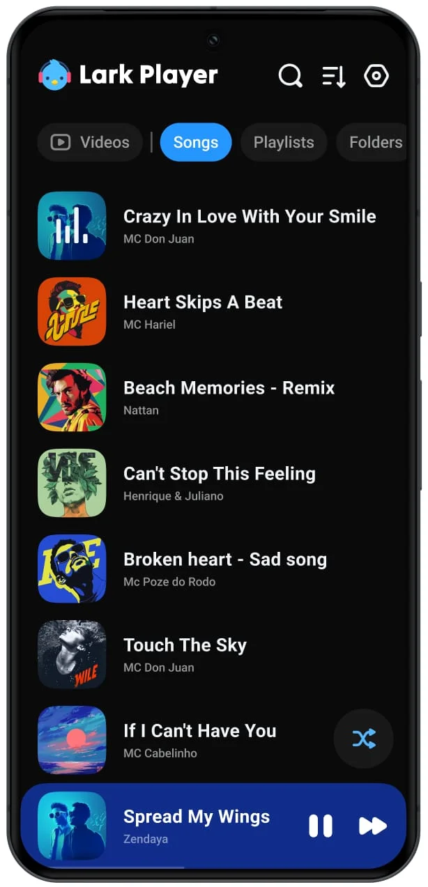 Lark Player:Music Player & MP3 Screenshot 1