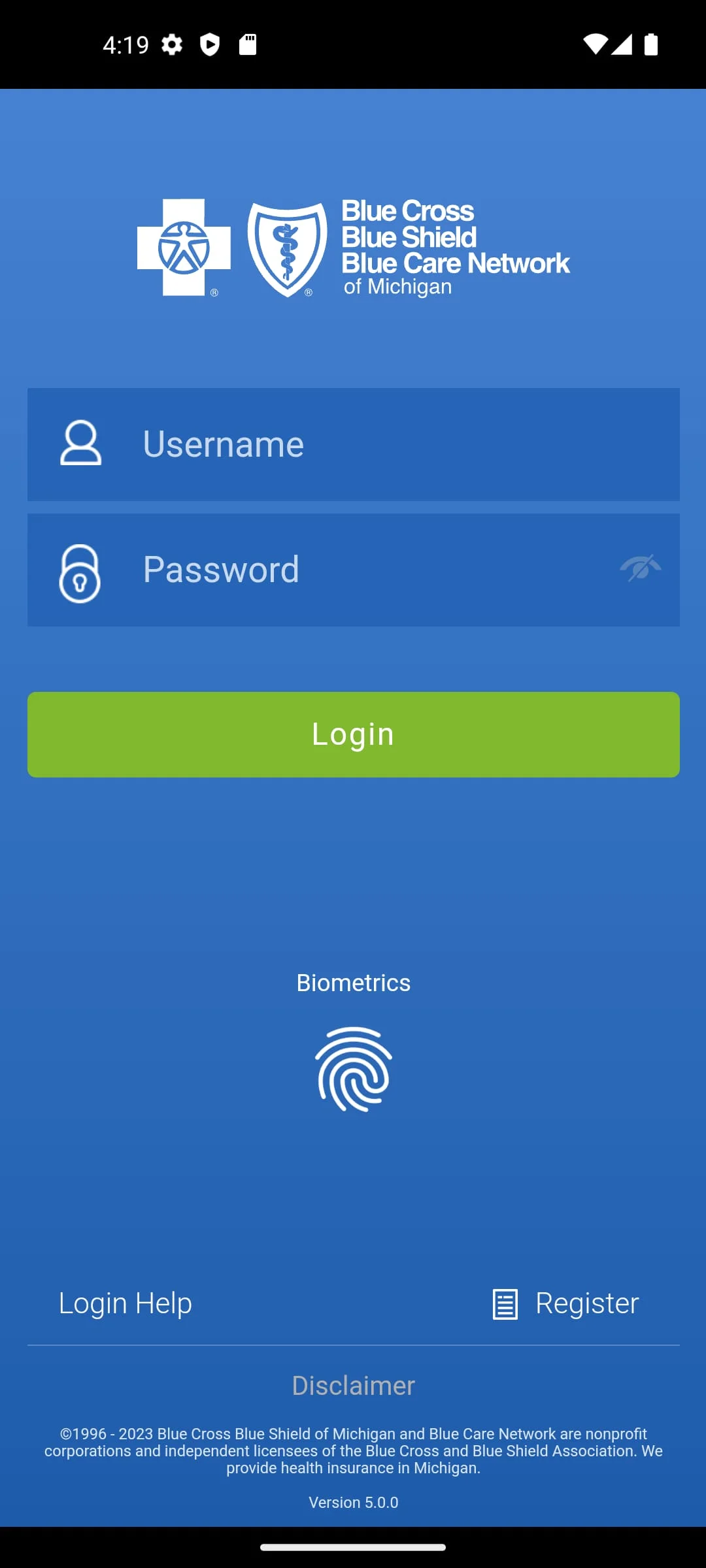BCBSM Screenshot 1
