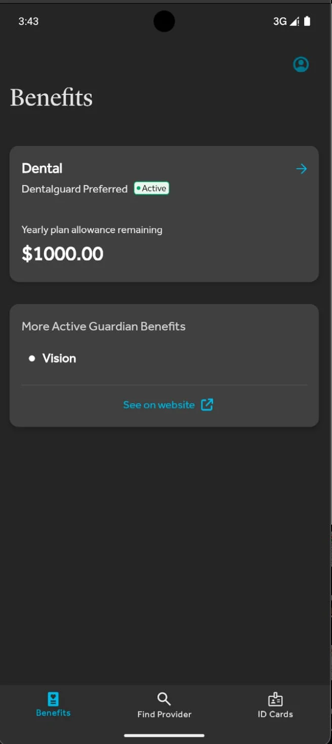 Guardian® Dental & Vision Screenshot 2