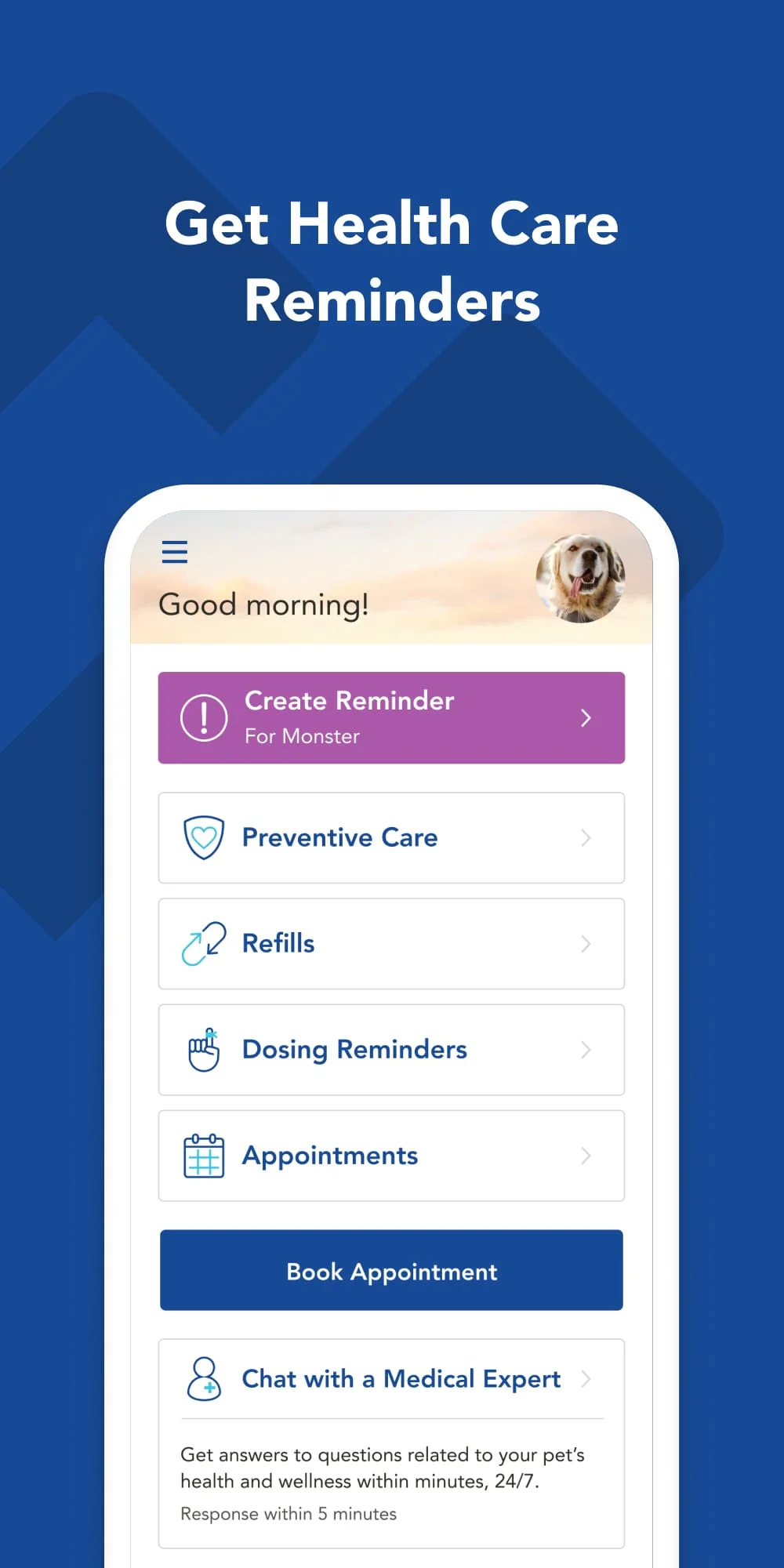 myVCA Screenshot 2