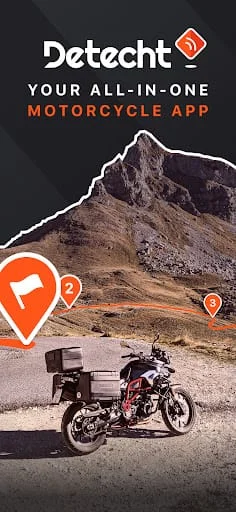 Detecht - Motorcycle App & GPS Screenshot 1