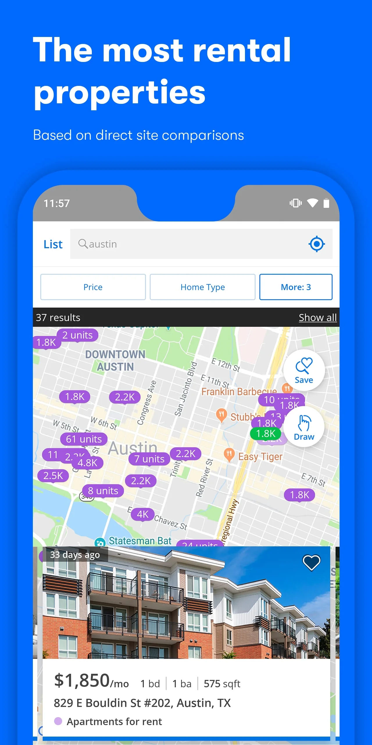 Apartments & Rentals - Zillow Screenshot 1
