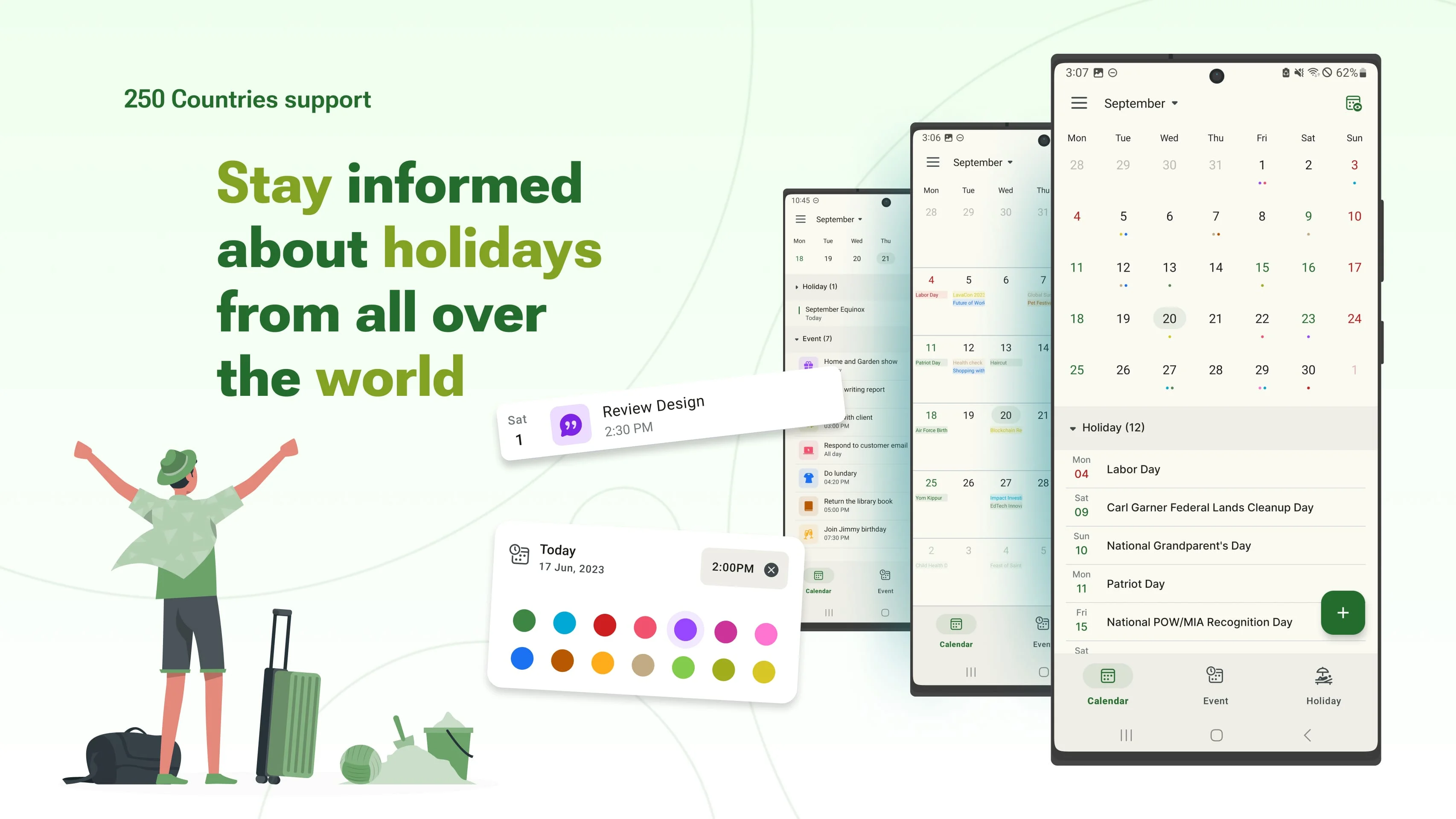Holiday Calendar Screenshot 1