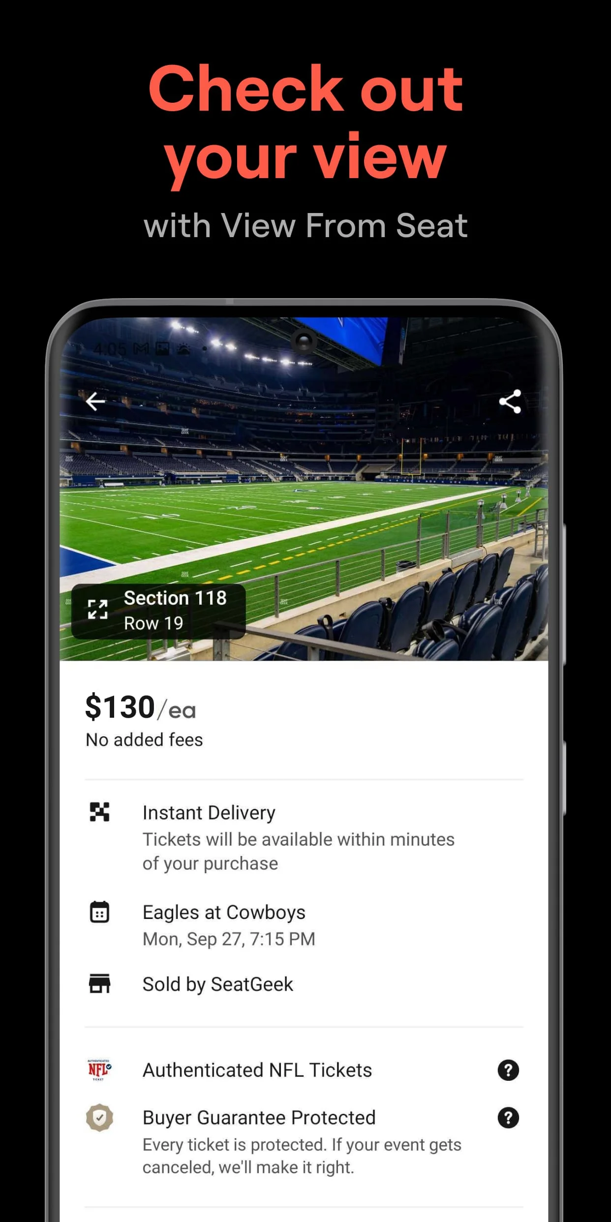 SeatGeek – Tickets to Events Screenshot 3