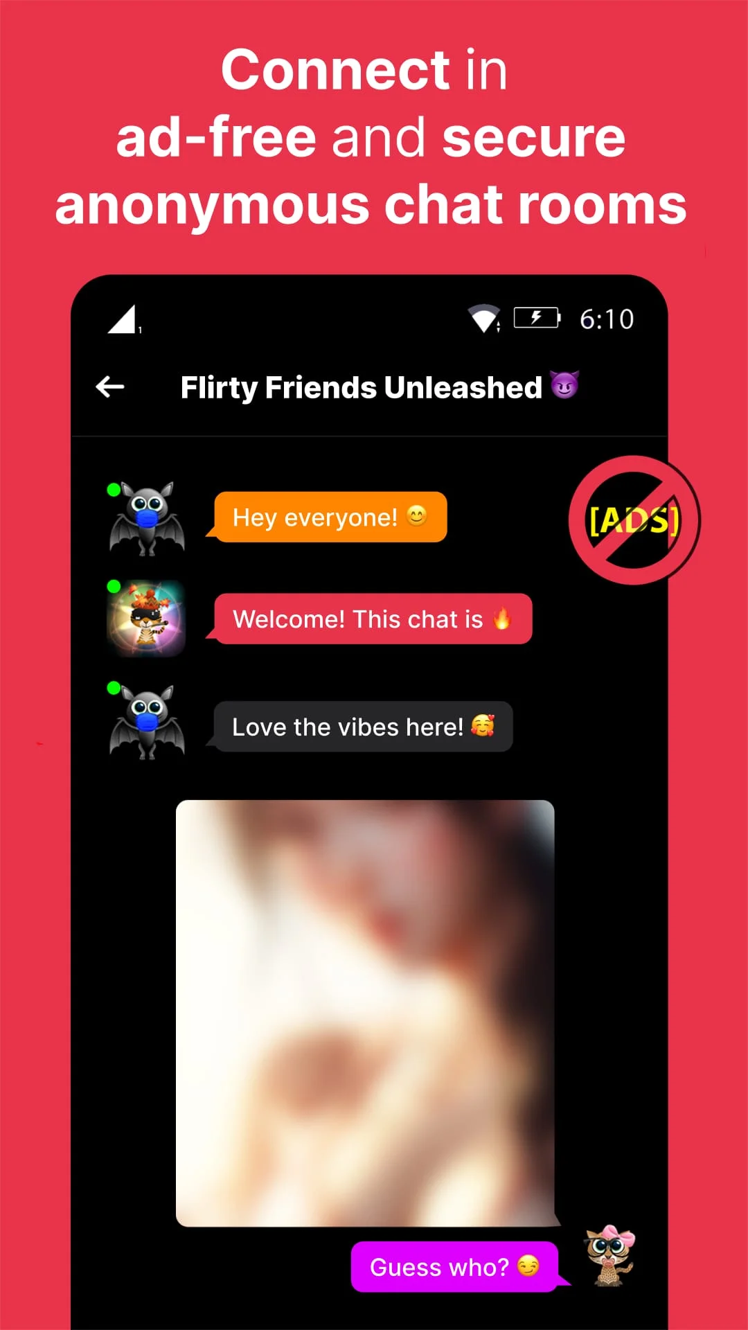Anonymous Chat Rooms, Dating Screenshot 1