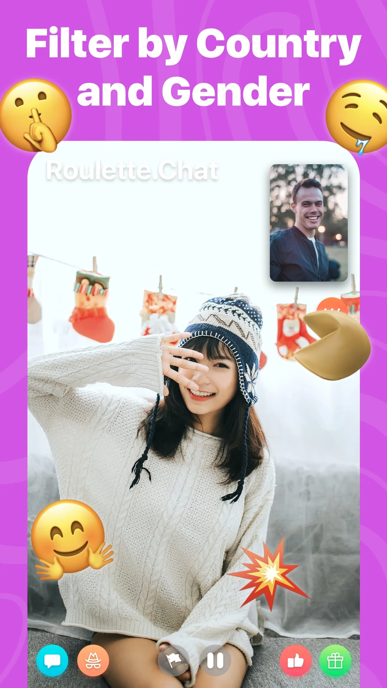 Roulette Chat Video Omegle Ome Screenshot 4