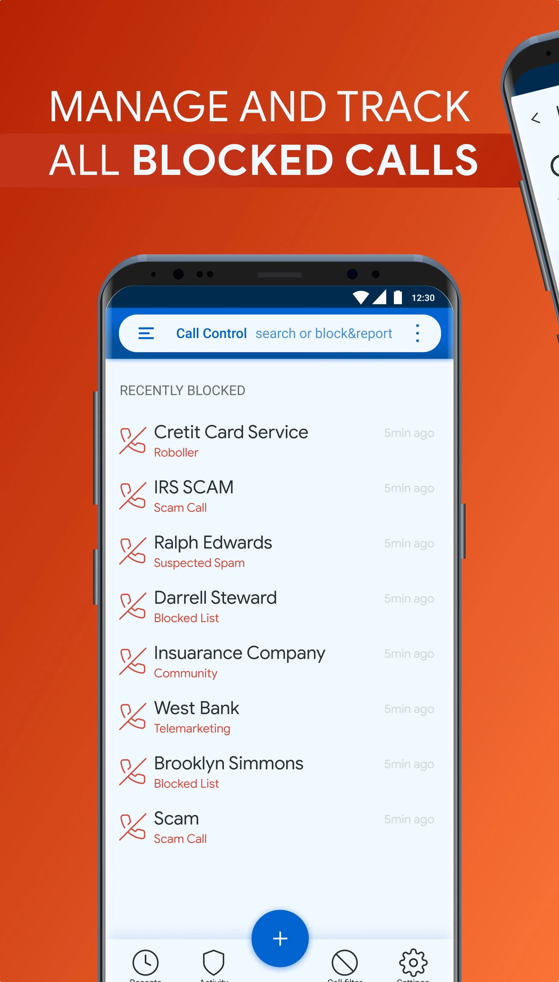 Call Control. Call Blocker Screenshot 4
