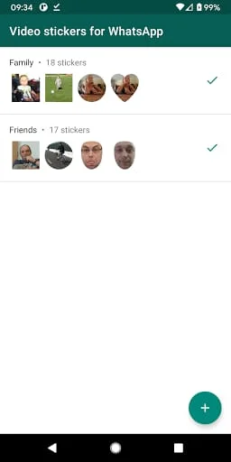 Video stickers for WhatsApp Screenshot 1