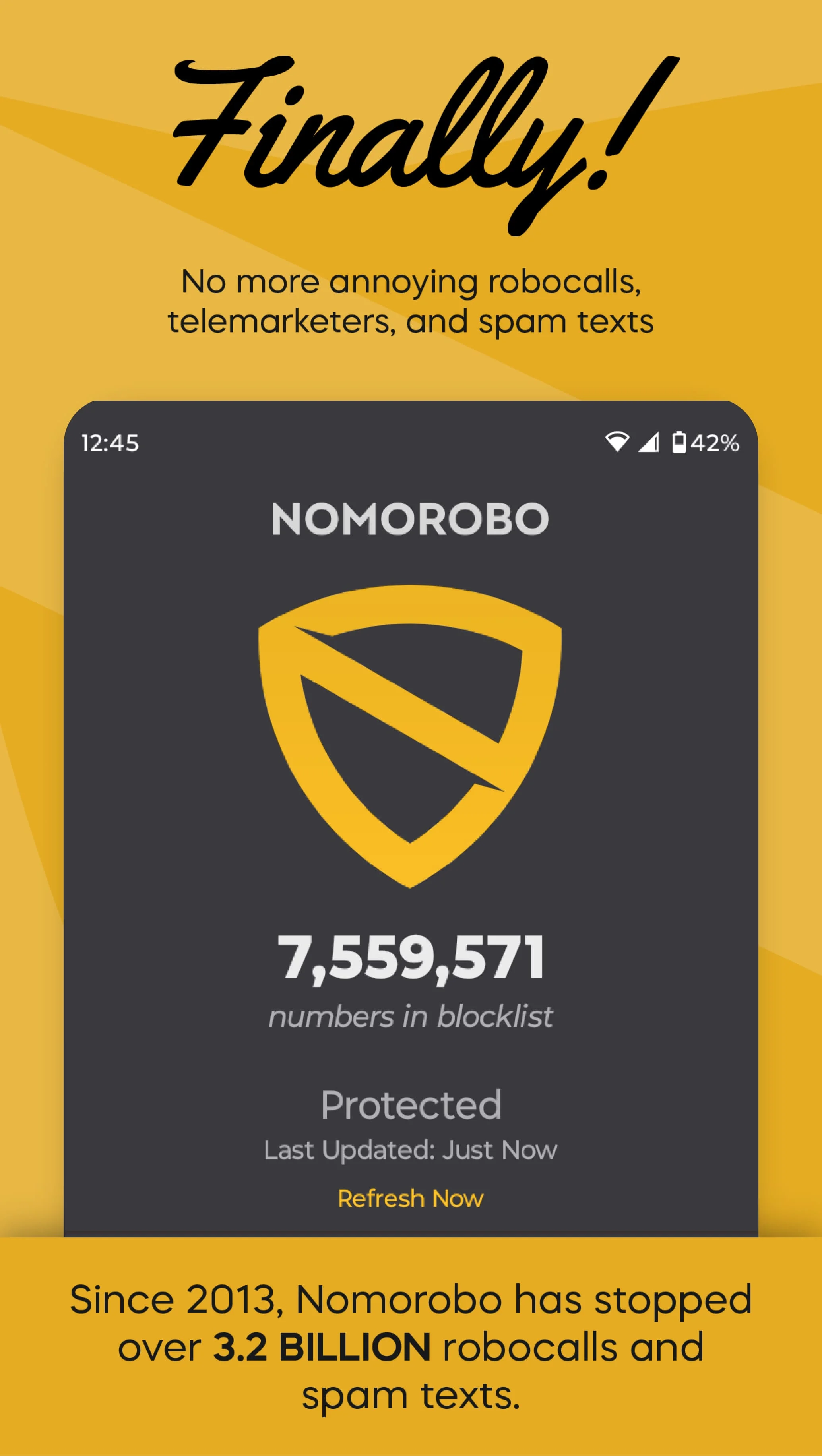 Nomorobo Basic Robocall Block Screenshot 1