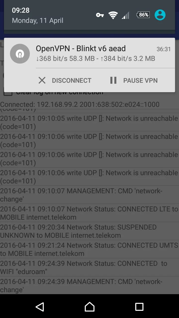 OpenVPN for Android Screenshot 4