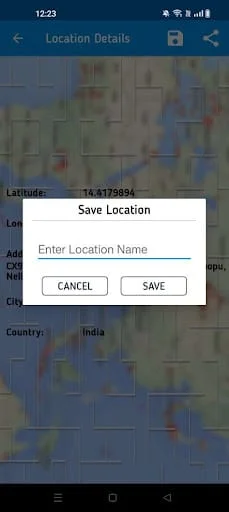 Live Location, GPS Coordinates Screenshot 2