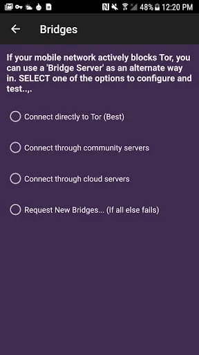 Orbot: Tor for Android Screenshot 2