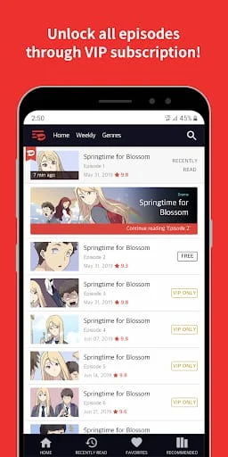 Toomics - Read Premium Comics Screenshot 2