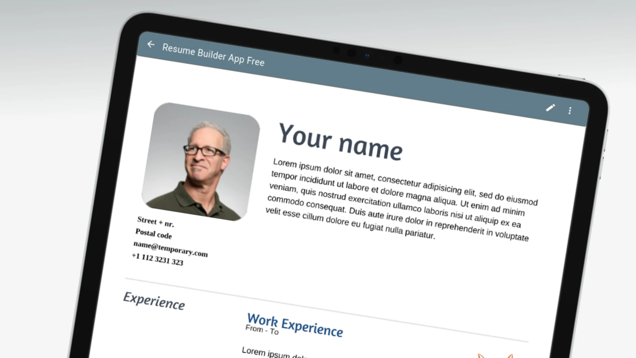 Resume Builder App Screenshot 3