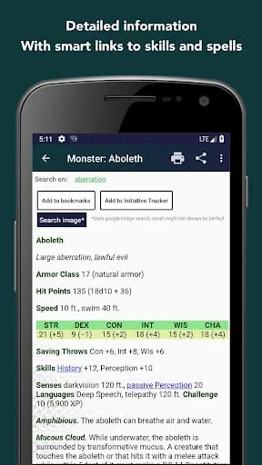 Complete Reference for DnD 5 Screenshot 4