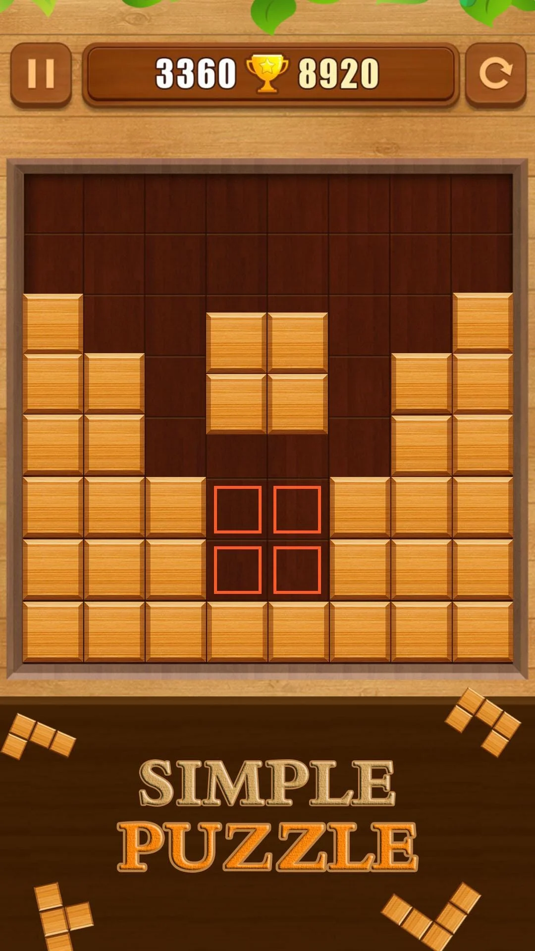 Wood Block Puzzle Screenshot 2