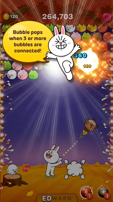 LINE Bubble! Screenshot 2