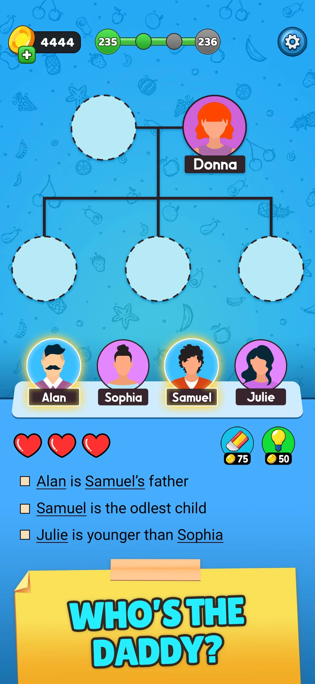 Family Tree! - Logic Puzzles Screenshot 1