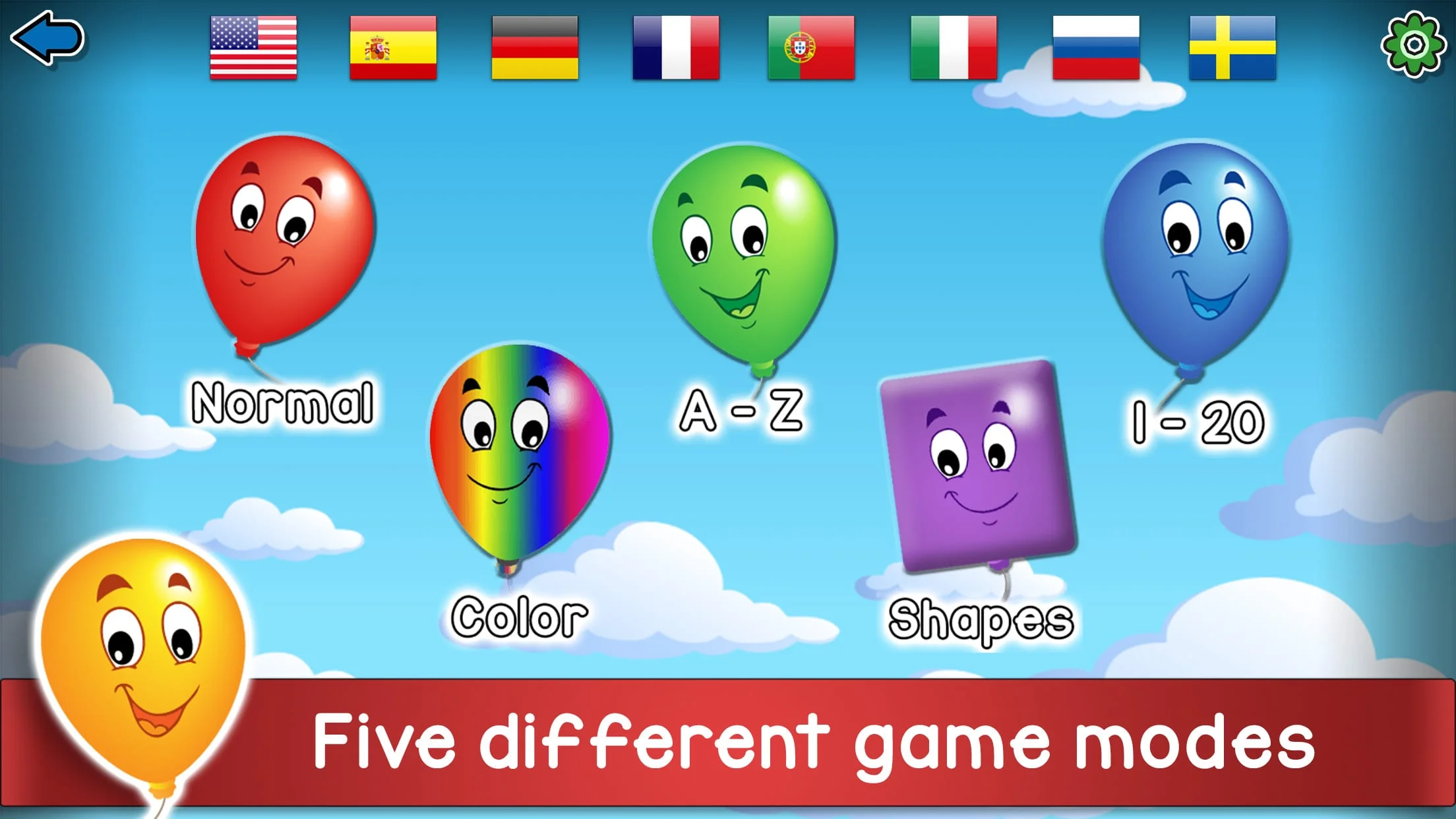 Kids Balloon Pop Game Screenshot 1