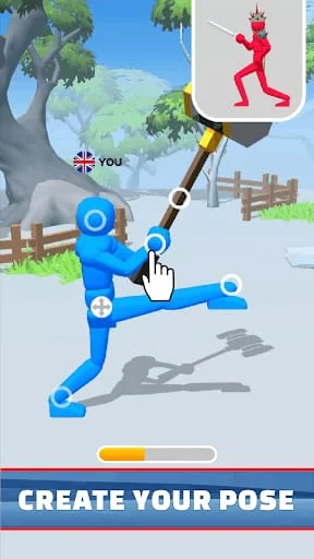 Fight Pose - Stickman Clash Screenshot 1