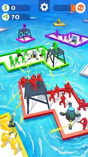 War of Rafts: Crazy Sea Battle Screenshot 1