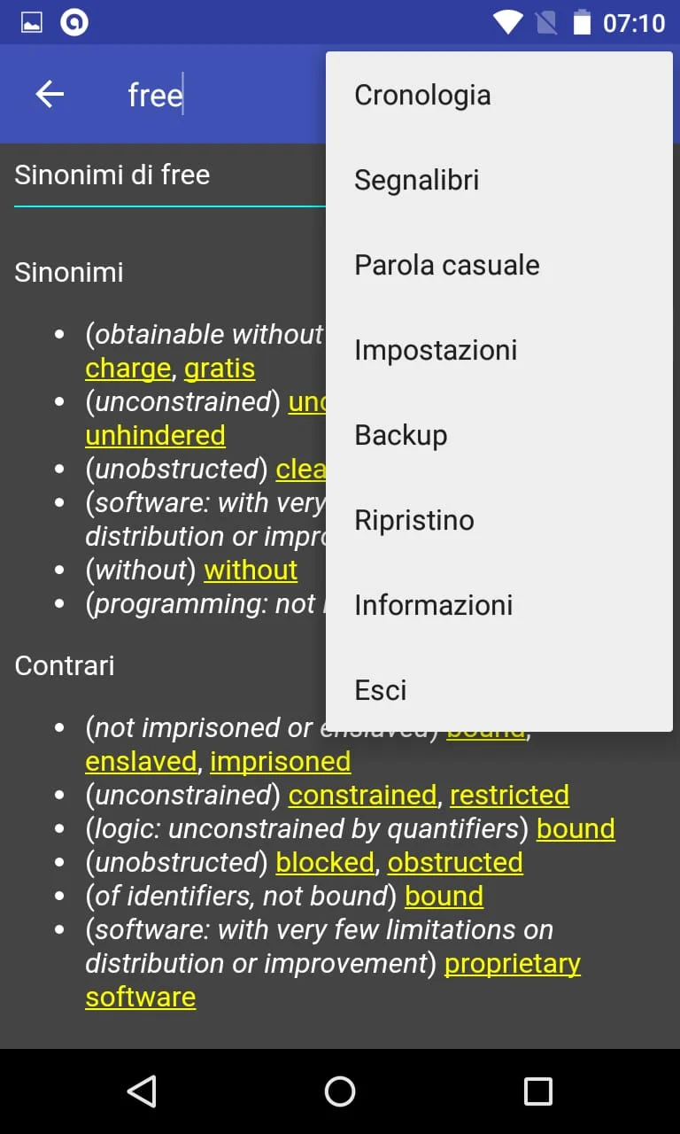 Online Thesaurus Screenshot 3