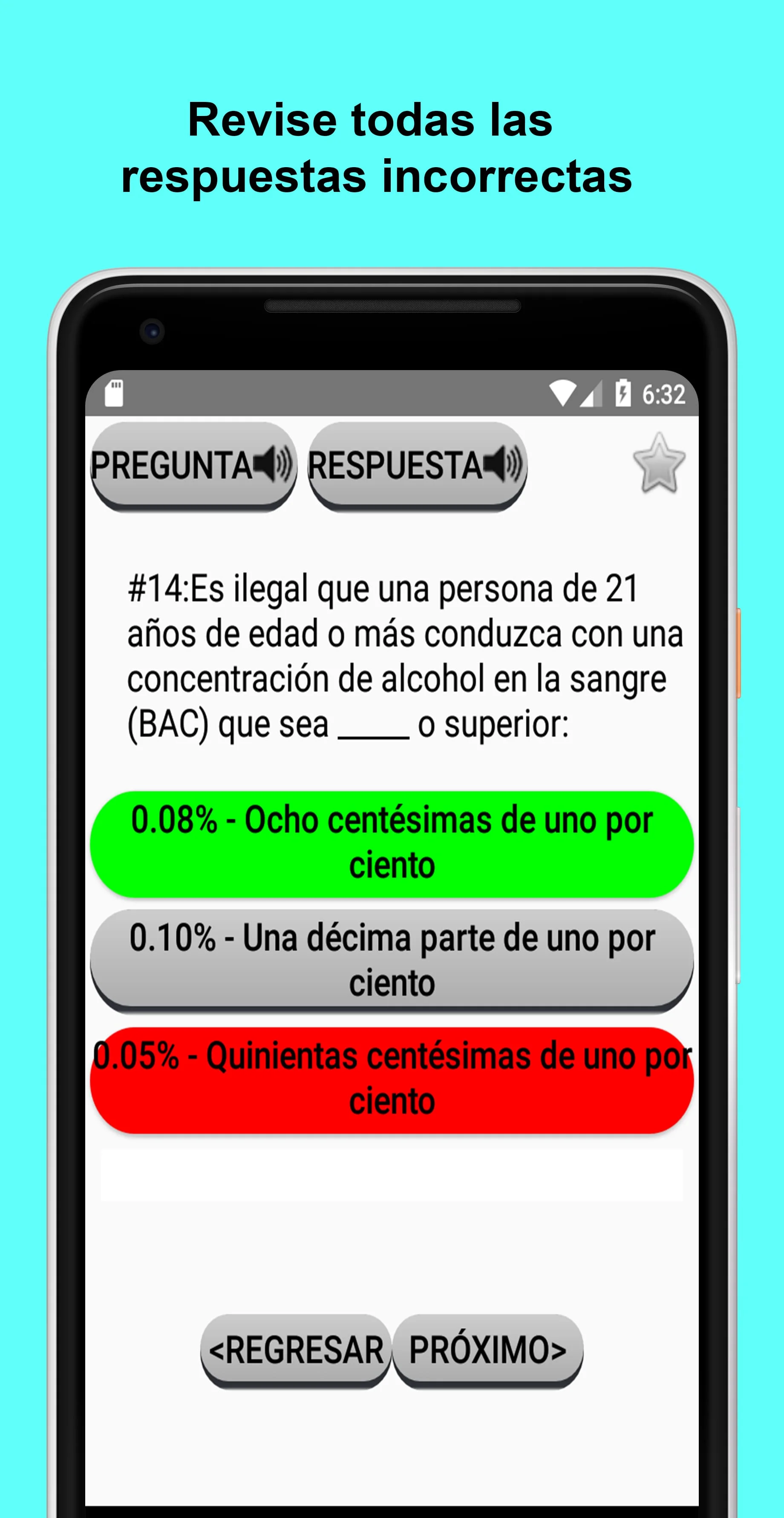 Examen de manejo DMV CA 2024 Screenshot 4