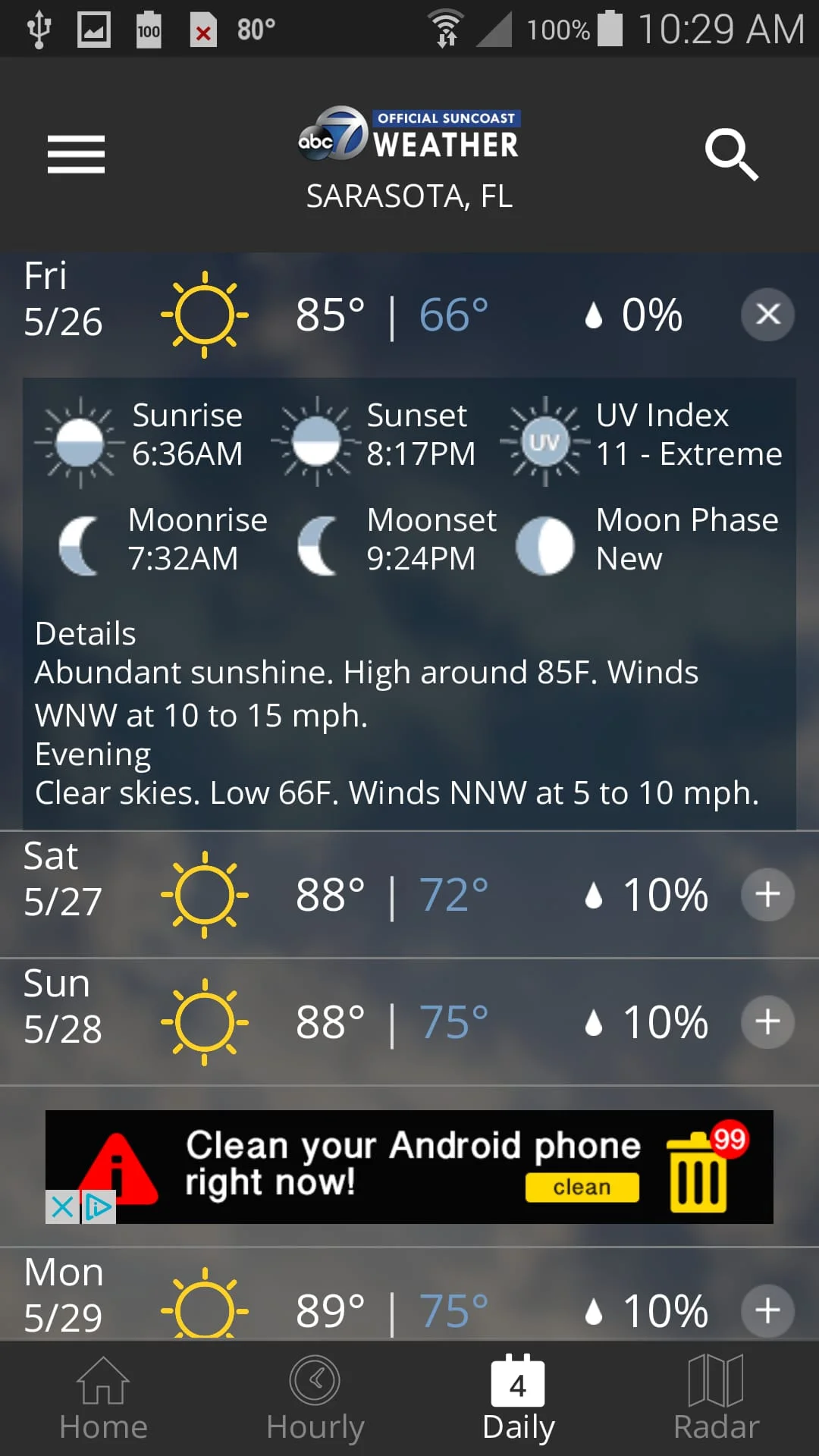 ABC7 WWSB First Alert Weather Screenshot 4