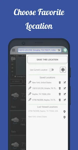 Dark Sky Tech Weather App Screenshot 4