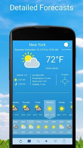 Weather 2 weeks Screenshot 1