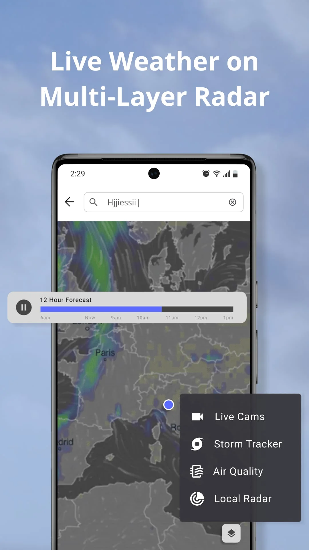 Weather Now Launcher - Radar Screenshot 1